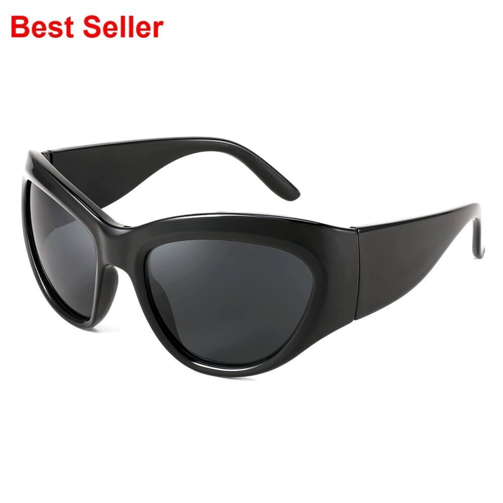 Oversized Shield Sunglasses UV400 Protection Wrap Around Futuristic